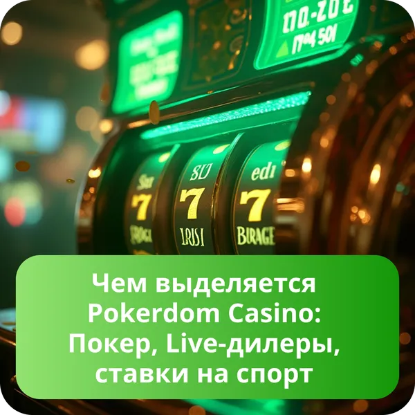 Чем выделяется Pokerdom Casino: Покер, Live-дилеры, ставки на спорт